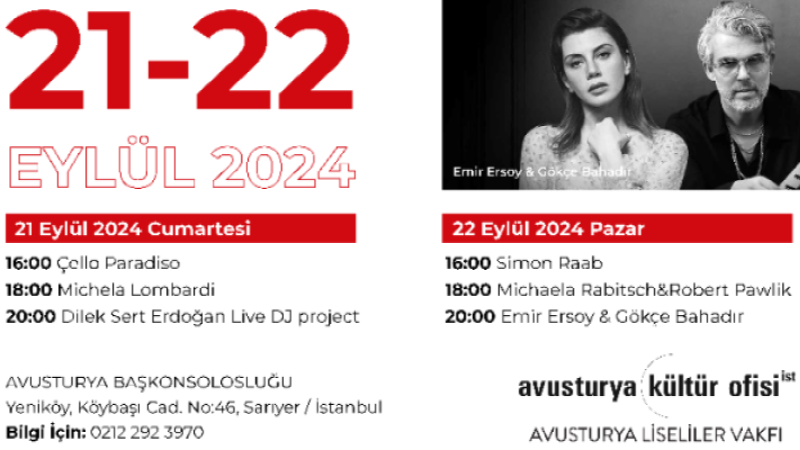 Avusturya Liseliler Vakfı  5. Müzik ve Sanat Festivali programı başlıyor...