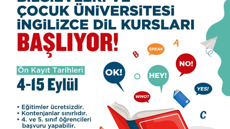 KÜÇÜKÇEKMECE'DE BİLGİ EVLERİ VE ÇOCUK ÜNİVERSİTESİ KURS KAYITLARI BAŞLADI