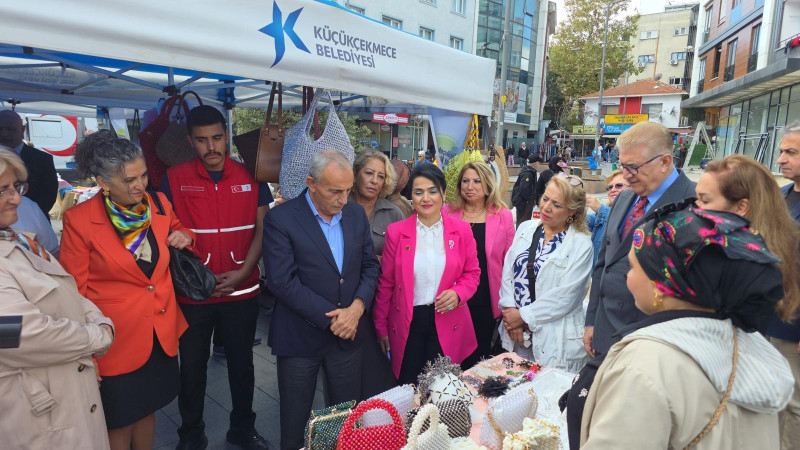 Küçükçekmece’de el emeği tezgahta projesi hayata geçti